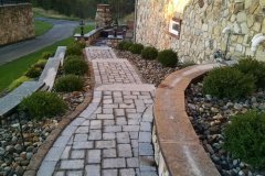 Landesign-Hardscape-Masonry-Valley-Forge-Paver-steps-corn-to-patio-at-stone-house
