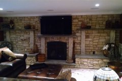 Landesign-Hardscape-Masonry-Valley-Forge-Indoor-stone-fireplace-limestone-mantles-with-sandstone-supports