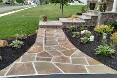 Landesign-Hardscape-Masonry-Valley-Forge-Irregular-flagstone-walkway-with-stone-landings